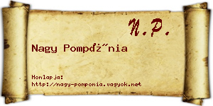 Nagy Pompónia névjegykártya