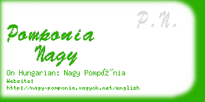 pomponia nagy business card